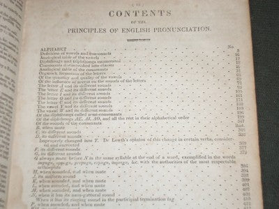 1825 A CRITICAL PRONOUNCING DICTIONARY EXPOSITOR OF ENGLISH LANGUAGE - KD 1080