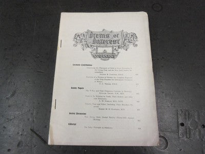 1905 NOVEMBER ITEMS OF INTEREST MAGAZINE - DENTAL ADVERTISEMENTS - II 7101