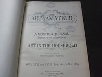 1894-1895 ART AMATEUR MAGAZINE BOUND VOLUME - GREAT ILLUSTRATIONS - KD 3045