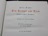 1876 FELIX DAHN EIN KAMPF UM ROM BOOK LOT OF 3 DIFFERENT - GERMAN - O 1903