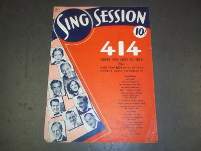 1939 SING SESSION MAGAZINE VOLUME 1 NO. 1 - II 2378
