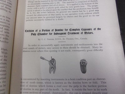 1905 NOVEMBER ITEMS OF INTEREST MAGAZINE - DENTAL ADVERTISEMENTS - II 7101