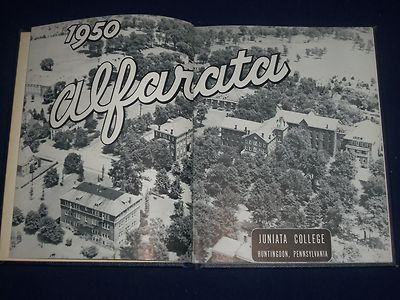 1950 ALFARATA JUNIATA COLLEGE YEARBOOK - HUNTINGDON PENNSYLVANIA - YB 391