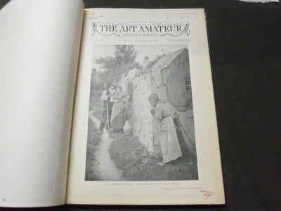1899-1900 ART AMATEUR MAGAZINE BOUND VOLUME - GREAT ILLUSTRATIONS - KD 3048