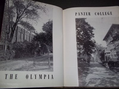 1941 THE OLYMPIA PANZER COLLEGE YEARBOOK - NEW JERSEY - AUTOGRAPHS - YB 340