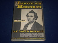1948 LINCOLN HERNDON A BIOGRAPHY HARDCOVER BOOK BY DAVID DONALD - KD 1619