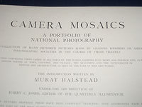 1894 CAMERA MOSAICS A PORTFOLIO OF NATIONAL PHOTOGRAPHY - GREAT PHOTOS - KD 1296