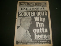 1995 AUG 19 NEW YORK DAILY NEWS NEWSPAPER - RIZZUTO QUITS BROADCASTING - NP 1151
