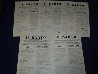 1912-1914 IL SARTO ITALIAN MAGAZINE LOT OF 30-1915 TESTIMONIALS MAGAZINE- O 1851