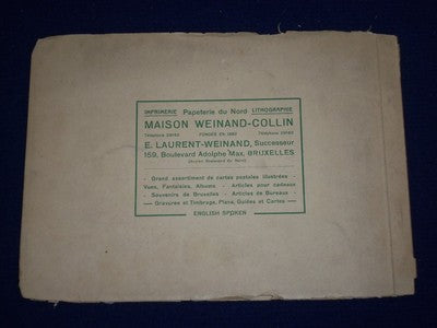 EARLY 1900'S BRUXELLES SOFTCOVER PHOTO ALBUM - BELGIUM SIGHTS - J 5536