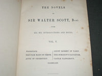 1847 THE NOVELS OF SIR WALTER SCOTT - SCOT'S WORKS VOLUME LOT OF 4 - KD 1074