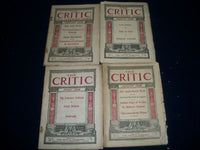 1906 THE CRITIC MAGAZINE LOT OF 4 DIFFERENT ISSUES - NICE ADS & ARTICLES- WR 628