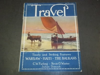 1915 OCTOBER THE TRAVEL MAGAZINE - ON THE SPANISH COAST NEAR VALENCIA - II 2249