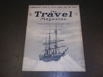 1908 JULY THE TRAVEL MAGAZINE - SHIP AMERICA ZEIGLER POLAR EXPEDITION - II 2071