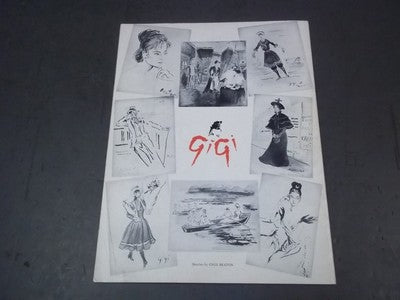 1950'S MGM PRESENTS GIGI THEATER PROGRAM - LESLIE CARON - GREAT COVER - II 2294