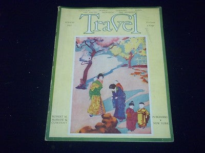 1927 AUGUST TRAVEL MAGAZINE - IN A JAPANESE GARDEN - II 1951