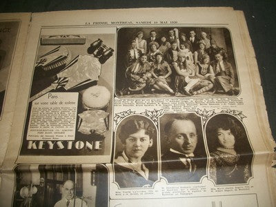 1930 MAY 10 LA PRESSE MAGAZINE ILLUSTRE' FRENCH NEWSPAPER COLOR COMICS - NP 1036