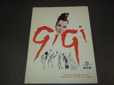 1950'S MGM PRESENTS GIGI THEATER PROGRAM - LESLIE CARON - GREAT COVER - II 2294