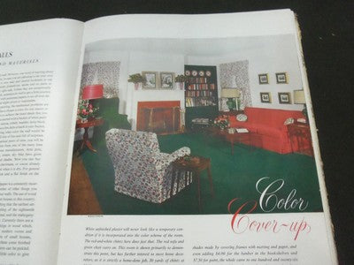 1954 LADIES' HOME JOURNAL BOOK OF INTERIOR DECORATION - BY LIZ HALSEY - KD 1870E