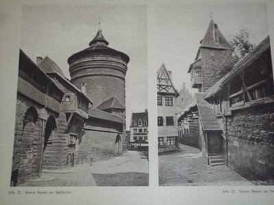 1906 ALT-NURNBERGS PROFANARCHITEKTUR LOT OF 112 PLATES - GERMAN - O 2081