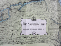 1940 THE SAGUENAY TRIP BOOK - BY DAMASE POTVIN - WITH FOLDOUT MAP - II 4379