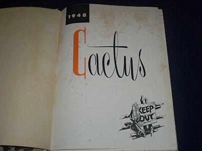 1948 THE CACTUS UNIVERSITY OF TEXAS YEARBOOK - BOBBY LAYNE - TOM LANDRY - YB 222