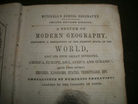 1847 MITCHELL'S SCHOOL OF GEOGRAPHY SECOND EDITION BOOK - ILLUSTRATED - KD 1775Z