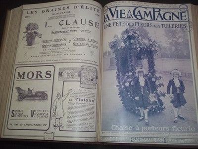 1908 JUL-DEC VIE A LA CAMPAGNE MAGAZINE VOLUME - FRENCH - NICE COVERS - KD 977