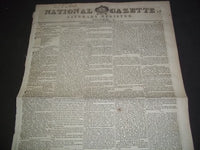 1830-1832 NATIONAL GAZETTE & LITERARY REGISTER NEWSPAPER LOT OF 17 - NP 1428
