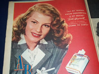 1947 OCTOBER 5 MIRROR MAGAZINE SECTION - RITA HAYWORTH AD - HART - II 7497
