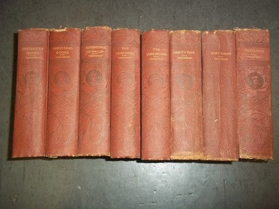 1840'S-1860'S NOVEL BY WILLIAM MAKEPEACE THACKERAY BOUND VOLUME LOT OF 8- KD 928