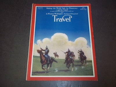 1917 AUGUST THE TRAVEL MAGAZINE - A CHARGE OF FRENCH CHASSEURS - II 2238