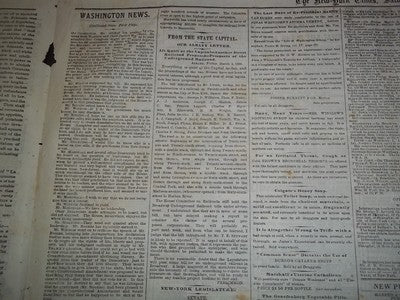 1866 MAR 3 NEW-YORK TIMES NEWSPAPER - POST-CIVIL WAR DEBATES - NP 1466