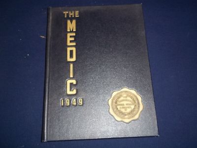 1949 THE MEDIC HAHNEMANN MEDICAL COLLEGE & HOSPITAL OF PA YEARBOOK - YB 209