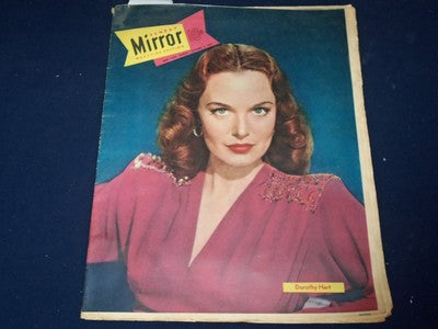 1947 OCTOBER 5 MIRROR MAGAZINE SECTION - RITA HAYWORTH AD - HART - II 7497