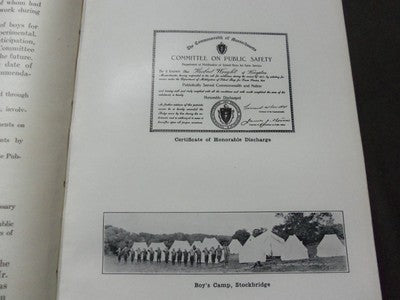 1917-1918 STORY OF THE MASSACHUSETTS COMMITTEE OF PUBLIC SAFETY BOOK - KD 1775L
