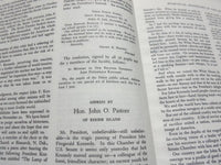 1964 JOHN F KENNEDY MEMORIAL ADDRESSES BOOK INSCRIBED BY JOE MINNISH - KD 1870I