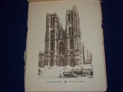 EARLY 1900'S BRUXELLES SOFTCOVER PHOTO ALBUM - BELGIUM SIGHTS - J 5536