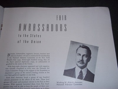 1937 DECEMBER NEW YORK WORLD'S FAIR BULLETIN BOOK INTERNATIONAL NUMBER -II 2335