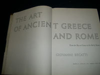 1967 THE ART OF ANCIENT GREECE AND ROME BOOK BY GIOVANNI BECATTI - KD 728R