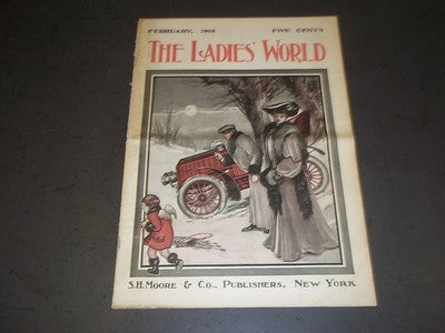 1905 FEBRUARY THE LADIES' WORLD MAGAZINE - GREAT PHOTOS AND ADS - SP 3009