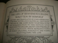 1906 LIFE OF BENVENUTO CELLINI BOOK AUTOBIOGRAPHY - GREAT ILLUSTRATIONS - KD 683