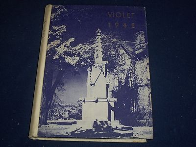 1942 VIOLET NEW YORK UNIVERSITY YEARBOOK + CORPS PROGRAM - NICE PHOTOS - YB 92