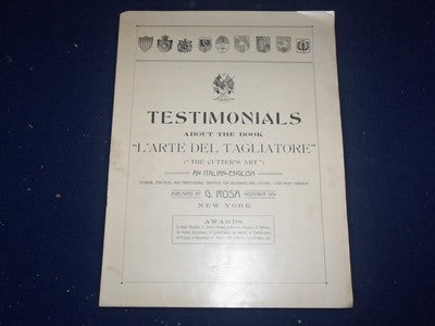 1912-1914 IL SARTO ITALIAN MAGAZINE LOT OF 30-1915 TESTIMONIALS MAGAZINE- O 1851