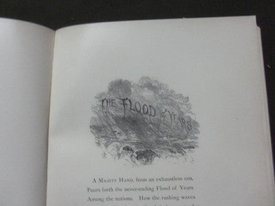 1877 THE FLOOD OF YEARS CHILDREN'S BOOK - BY WILLIAM CULLEN BRYANT - KD 1744J