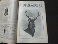1895-1896 ART AMATEUR MAGAZINE BOUND VOLUME - GREAT ILLUSTRATIONS - KD 3050
