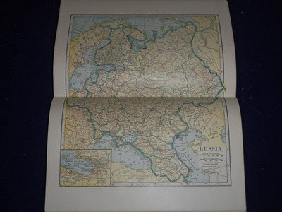 1919 NEW INTERNATIONAL YEAR BOOK COMPENDIUM WORLD'S PROGRESS BOOK MAPS - KD 1053
