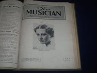 1936 JANUARY-DECEMBER THE MUSICIAN BOUND VOL NO. 41 - GREAT PHOTOS/ADS - KD 1762
