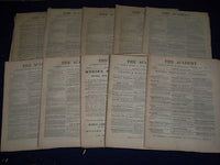 1880 THE ACADEMY WEEKLY REVIEW OF LITERATURE LOT OF 51 ISSUES - LONDON - O 2222