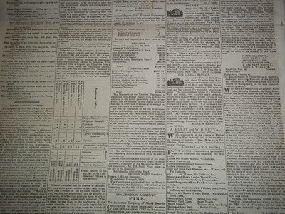1829 NATIONAL GAZETTE & LITERARY REGISTER NEWSPAPER LOT OF 25 - NP 1429